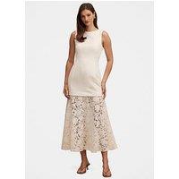 Forever New Joan Lace 2-In-1 Midi Dress - Yellow