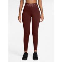 Nike Womens High Rise Sculpting Dri-Fit Tights - Red