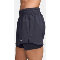 Nike Womens Training One Dri-Fit High Rise 3 Inch 2In1 Shorts - Black