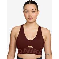 Nike Womens Training Pro Dri-Fit Sculpt Mid Support Padded Sports Bra - Red