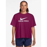 Nike Womens Pro 365 Loose Dri-Fit T-Shirt - Red