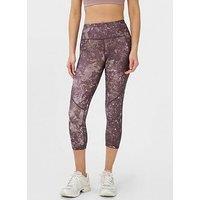 Sweaty Betty Womens Training Power Cropped Workout Leggings - Purple
