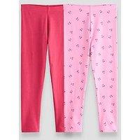 The Very Collection Girls 2 Pack Cherry Leggings (9 Months - 7 Years)