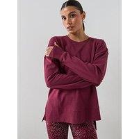 Sweaty Betty Womens Training After Class Longline Sweatshirt - Red