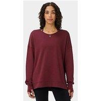 Sweaty Betty Womens Training After Class Open Back Tie Sweatshirt - Red
