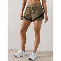 Sweaty Betty Womens Training Tempo Run Shorts - Khaki