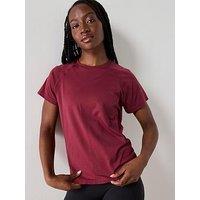 Sweaty Betty Womens Training Athlete Featherweight Loose Seamless T-Shirt - Red