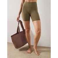 Sweaty Betty Womens Yoga Ultimate Studio 6 Shorts - Khaki