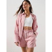 Sweaty Betty Womens Summer Stripe Shirt - Pink