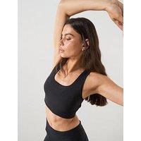 Sweaty Betty Womens Training All Day Wrap Longline Bra - Black