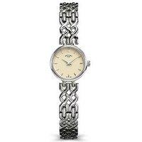 Rotary Ladies Ss Bracelet White Dial 50M