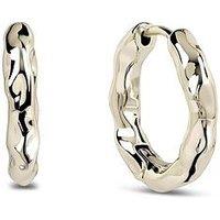 Radley 18Ct Gp Hammer Hoop Earrings