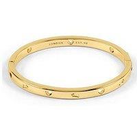 Radley Pale Gold Cut Out Heart & Dog Bangle