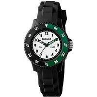 Tikkers Black Silicone Strap Timer Teacher Watch