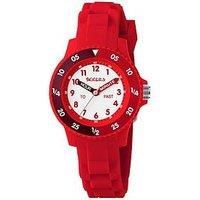 Tikkers Red Silicone Strap Timer Teacher Watch