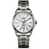 Rotary Men'S Seamatic Ss Bracelet Silver Dial 100M