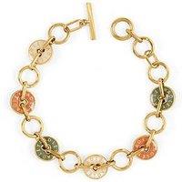 Radley 18Ct Gp Salt, Pistachio And Carnation Enamel Charm Bracelet
