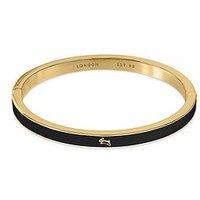 Radley 18Ct Gp Bangle With Black Enamel