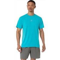 Asics Men'S Running Road Seamless Short Sleeve T-Shirt - Blue