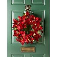 The Very Collection Poinsettia Red Wreath
