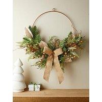 The Very Collection Half Wreath With Hessian Bow