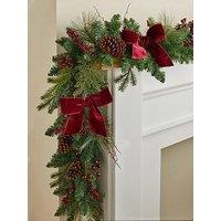 The Very Collection 180Cm Pinecones And Red Berries Garland