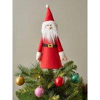 The Very Collection Fabric Santa Christmas Tree Topper