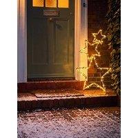The Very Collection 3 Stacked Stars Outdoor Christmas & Light - Copper