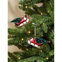 The Very Collection Set Of 2 & Sledge Christmas Tree Decorations