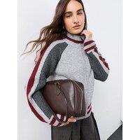 The Very Collection Crew Neck Sporty Knitted Bomber With Wool - Grey