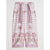 River Island Older Girls Satin Horse Trousers - Pink