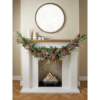 The Very Collection Hydrangea And Foliage Swag- Mauve