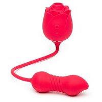 Lovehoney Power Petal 2-In-1 Clitoral Suction Stimulator With Thrusting Egg Vibrator
