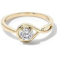 Created Brilliance Eloise 9Ct Yellow Gold 0.40Ct Tw. Lab Grown Diamond Solitaire Engagement Ring