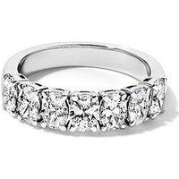 Created Brilliance Carmen 9Ct White Gold 1.69Ct Tw. Lab Grown Diamond Oval Seven Stone Eternity Band Ring