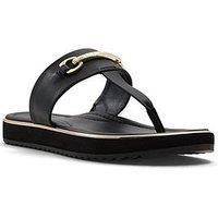 Aldo Deverena Synthetic Beach Sandals - Black
