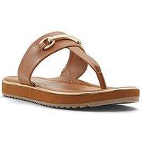 Aldo Deverena Synthetic Beach Sandals - Dark Beige