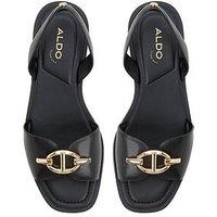 Aldo Goassi Synthetic Flat Sandals - Black