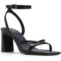 Aldo Stellare Leather Heeled Sandals - Black