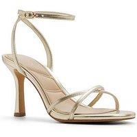 Aldo Marbela Synthetic Heeled Sandals - Champagne