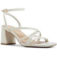 Aldo Esther Leather Heeled Sandals - Off White