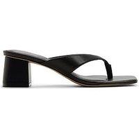 Aldo Antonina Synthetic Heeled Sandals - Black