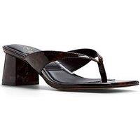 Aldo Antonina Synthetic Heeled Sandals - Open Brown