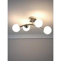 Valuelights Jas Silver Ceiling Light - Without Bulb