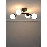 Valuelights Jas Black Ceiling Light - Without Bulb