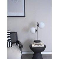 Valuelights Jas Black Table Lamp - With Bulb