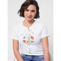 Joe Browns Fabulous Floral T-Shirt - White