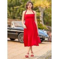 Joe Browns Ultimate Halter Neck Dress - Red