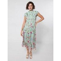 Joe Browns Embellished Ditsy Floral Column Midi Dress - Green