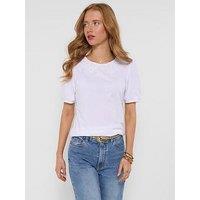 Joe Browns Tilly Lace Collar T-Shirt - White